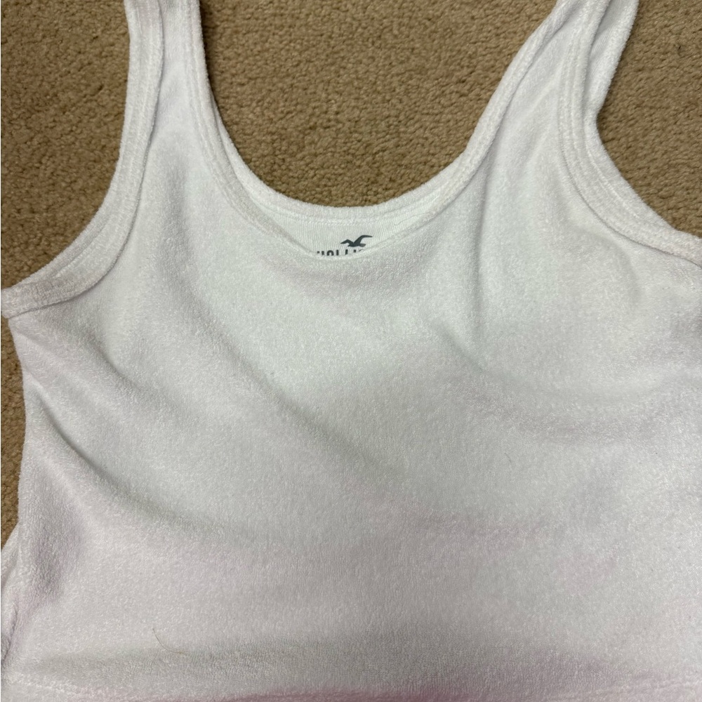Hollister White Women's Tank Top
